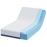 Mattress White and Blue 80 x 160 cm Gel-Infused Foam 4106334