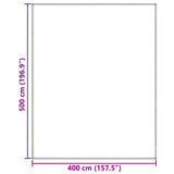 Tent Carpet Folding Blue and Grey 500 x 400 cm Polyethylene 42000181