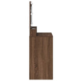 Dressing Table Brown Oak 75.5 x 41 x 135 cm Engineered Wood 865115