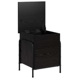 Storage Box Black Oak 40.5 x 40 x 49.5 cm Engineered Wood 8013662