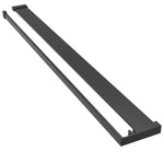 ZNTS Shower Shelf for Walk-in Shower Wall Black 118 cm Aluminium 153619