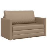 Sofa Bed Cappuccino 124 x 71 x 78 cm Artificial Leather 4106712