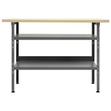 145344 Workbench Grey 120x60x85 cm Steel