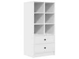 Desk with Drawer with Shelf with Storage 2 pcs White 3337297