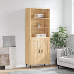 Highboard Sonoma Oak 69.5x34x180 cm Engineered Wood 3189976