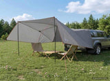 Car Tent Grey and Orange 308 x 215 x 220 cm Polyester and Steel 42028549
