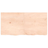 Table Top 120x60x cm Untreated Solid Wood Oak 3156312