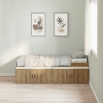 Storage Bed Frame Artisan oak 80 x 200 cm Engineered wood 3335204
