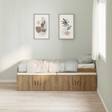 Bed Frame with Drawer Artisan Oak 90 x 200 cm Engineered Wood 3335196