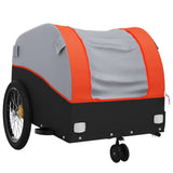 Bike Trailer Black and Orange 30 kg Iron 94138