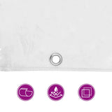 Clear Tarpaulin with Eyelets 1x8 m PVC 4018588
