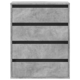 Corner Chest of Drawers Concrete Grey 60x41x76 cm Engineered Wood 852873