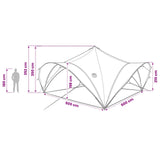 Party Tent Army green 500 x 500 x 350 cm Polyester and Steel 42028610