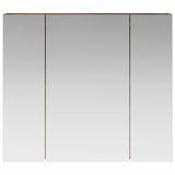 Bathroom Mirror Cabinet with Shelf Smoked Oak 80 x 14.5 x 70 cm 889107