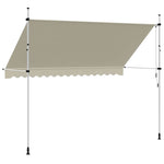 Manual Retractable Awning 350 cm Cream 143697