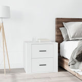 ZNTS Bedside Cabinet White 50x39x47 cm 816704