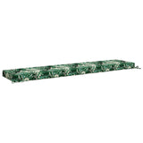 2-Piece Bench Cushions SOEST 2 pcs 100% Polyester Leaf Pattern 950055