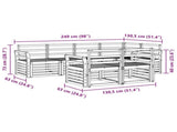 Sectional Sofa Set 7 pcs Natural 3374969
