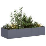 Planter Anthracite 200x80x40 cm Steel 860754