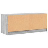 TV Cabinet with Glass Doors Grey Sonoma 102x37x42 cm 836411