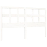 Bed Frame without Mattress White 160x200 cm Solid Wood 3194842