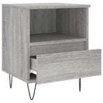 ZNTS Bedside Cabinets 2 pcs Grey Sonoma 40x35x50 cm Engineered Wood 830633