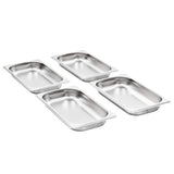 50893 Gastronorm Containers 12 pcs GN 1/3 40 mm Stainless Steel