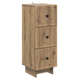 Drawer Cabinet Artisan Oak 33 x 34.5 x 90 cm Engineered Wood 893934