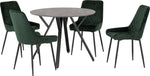 ZNTS Athens Round Dining Set with Avery Chairs 400-401-226