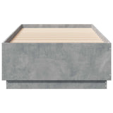 Bed Frame Concrete Grey 80 x 200 cm Engineered Wood 3429658