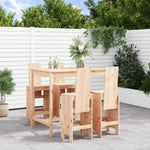 5 Piece Garden Bar Set Solid Wood Pine 3157775