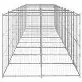 Outdoor Dog Kennel Galvanised Steel 21,78 m 3082289