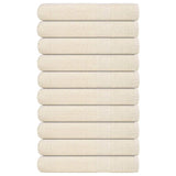 Towels 10 pcs Cream 100x200 cm 360 gsm 100% Cotton 137012