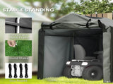 2.2 x 1.6 m Garden Storage Tent, Waterproof Anti-UV Bike Tent with Roll-up Zipper Door, Galvanised T3398P328028