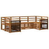 Sectional Sofa Set 5 pcs Natural Solid Acacia Wood 3384770