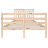 3100649 Bed Frame without Mattress Solid Wood 120x200 cm