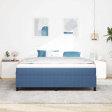 Platform Bed Frame Blue 180 x 200 cm Fabric 3337425