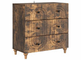 Drawer Cabinet Smoked Oak 66 x 34.5 x 90 cm Engineered Wood 894150