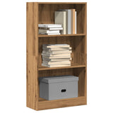 ZNTS Bookcase Artisian Oak 60x24x109 cm Engineered Wood 857811