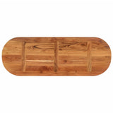 Table Top 110x40x3.8 cm Oval Solid Wood Acacia 370095