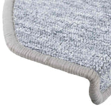 Stair Mats 20 pcs 65x24x4 cm Light Grey Half Round Large 3365792