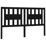 Headboard Black 166x4x100 cm Solid Wood Pine 818684