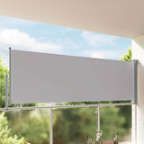 Patio Retractable Side Awning 120 x 300 cm Grey 45189
