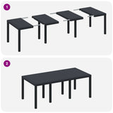 Garden Dining Set 9 pcs Anthracite Polypropylene 3378576