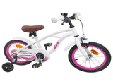 Kids Bike 14 Inches for 3-5 Years Old White 42009679