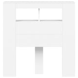 LED Headboard White 100x18.5x103.5 cm Engineered Wood 837330