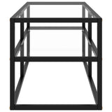 TV Cabinet Black with Tempered Glass 100x40x40 cm 322855