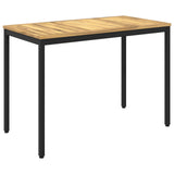 Garden Dinner Table White and Black 108.5 x 55 x 75 cm 901760
