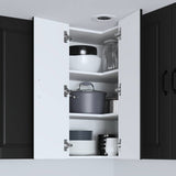 Wall Corner Cabinet PORTO Black 57 x 57 x 80 cm Engineered Wood 885426