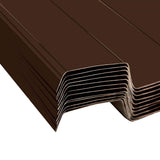 Roof Panel 12 pcs Brown 129 x 45 cm Galvanised steel 42047076